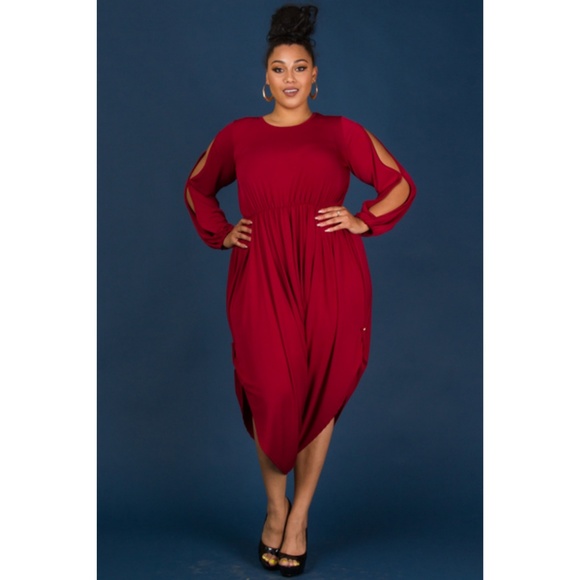 COLD SHOULDER LONG SLEEVE SHORTER ON THE SIDES JUM - Picture 4 of 6